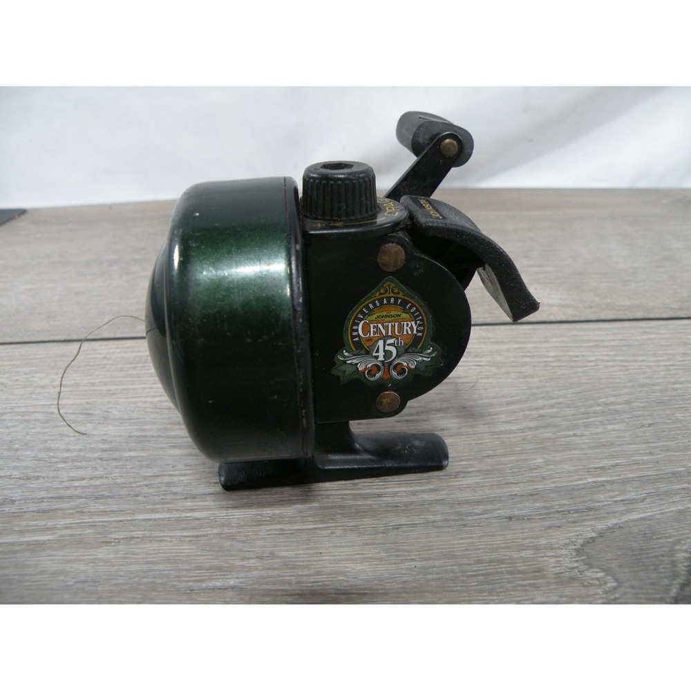 Johnson Century 45th Anniversary Edition Spincast Fishing Reel Green Black